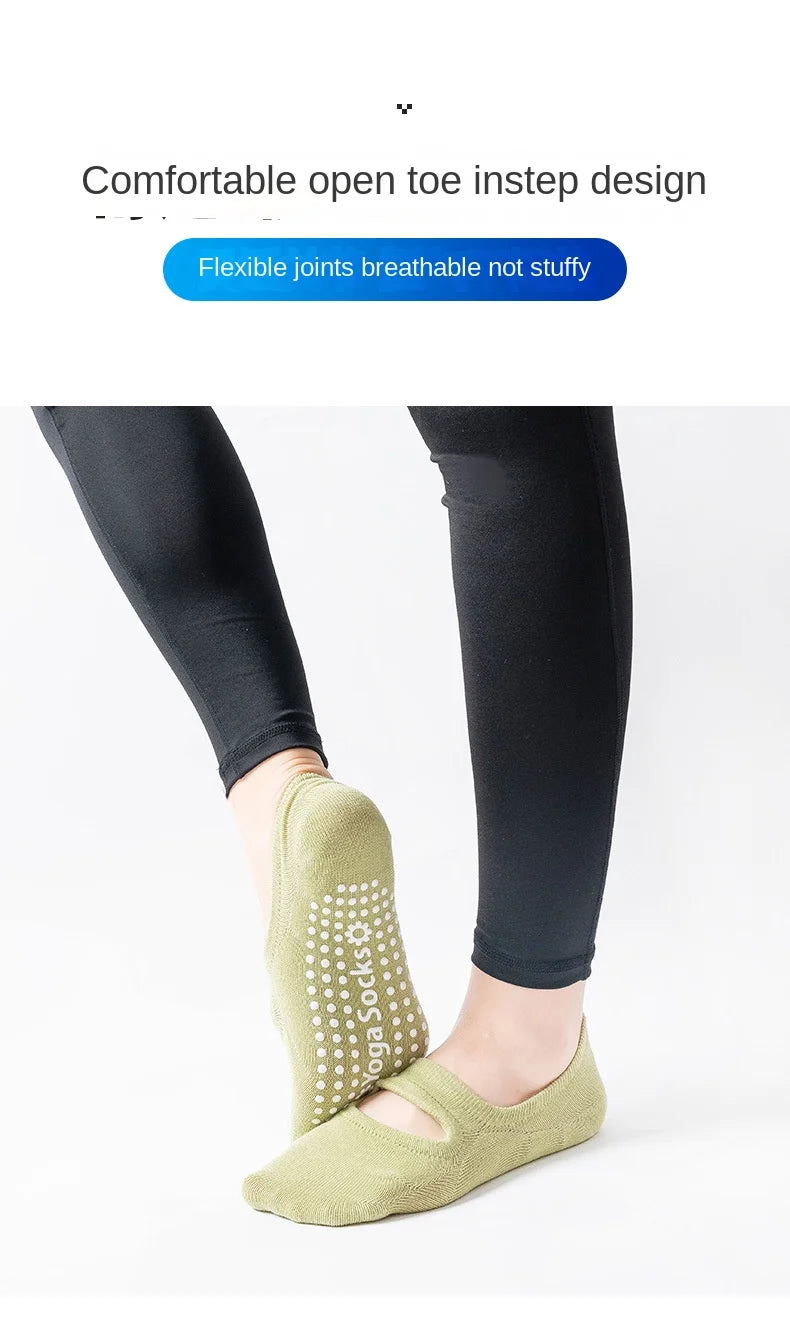 Stop slipping in class!

• Silicone grip dots - stay stable
• Backless & breathable - no sweaty feet
• Perfect for Pilates, Yoga, Barre, Dance
• 3 pack: Black, Beige, Gray

Dancers & yogis love these.