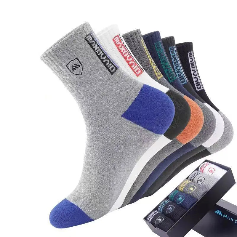 The socks you will wear every day.

• Cotton breathable - no sweaty feet
• Mid-calf length - perfect for work & sports
• Warm in winter, cool in summer
• 5 neutral colors - gray, black, navy, brown, beige

One size: US 6-12