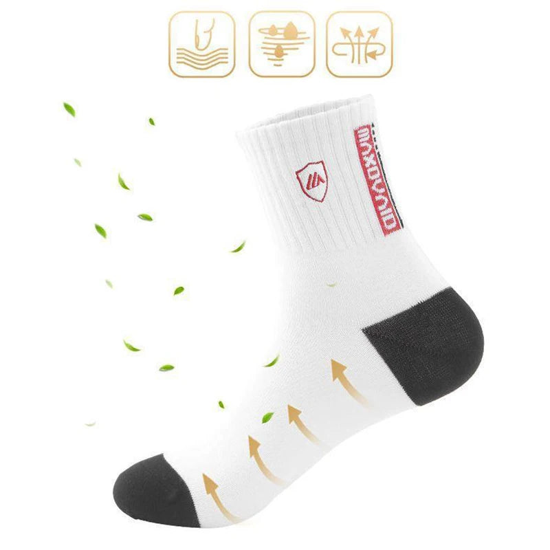 The socks you will wear every day.

• Cotton breathable - no sweaty feet
• Mid-calf length - perfect for work & sports
• Warm in winter, cool in summer
• 5 neutral colors - gray, black, navy, brown, beige

One size: US 6-12