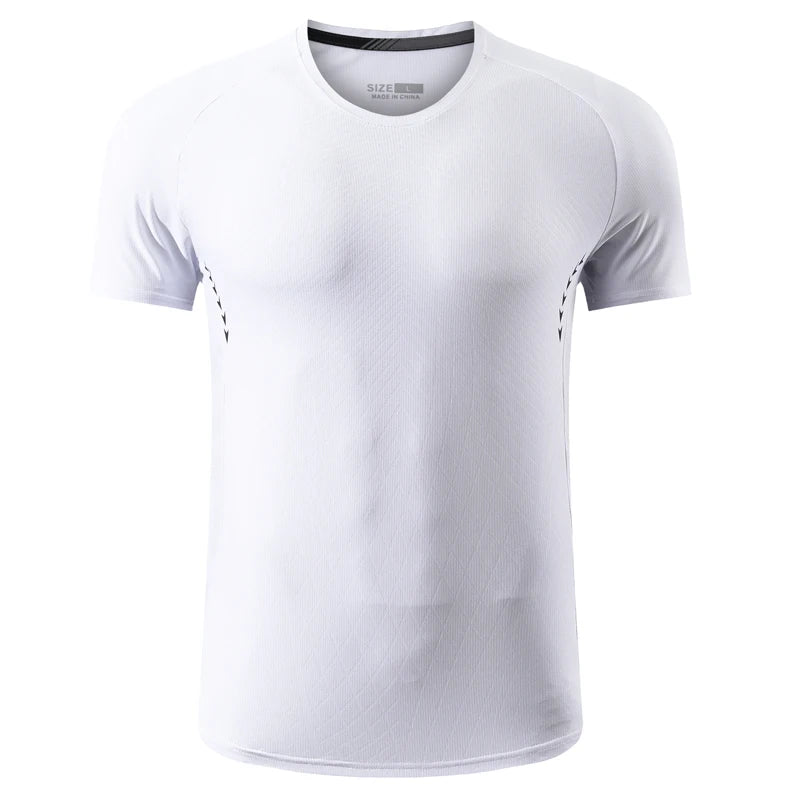 Workout Gym Shirts Men Fashion Print Loose Quick Dry Breathable Short Sleeves Summer Running Mesh Training Exercise Tee