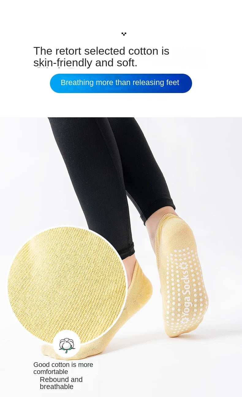 Stop slipping in class!

• Silicone grip dots - stay stable
• Backless & breathable - no sweaty feet
• Perfect for Pilates, Yoga, Barre, Dance
• 3 pack: Black, Beige, Gray

Dancers & yogis love these.