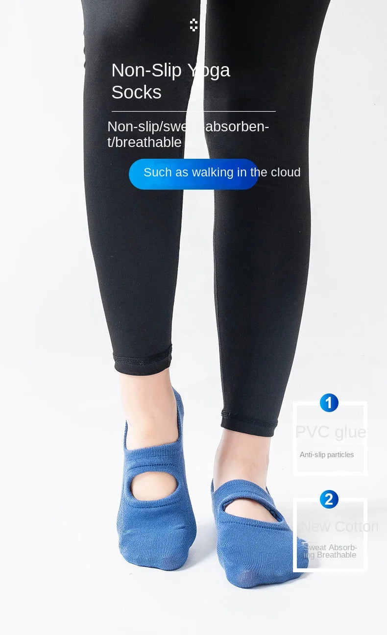 Stop slipping in class!

• Silicone grip dots - stay stable
• Backless & breathable - no sweaty feet
• Perfect for Pilates, Yoga, Barre, Dance
• 3 pack: Black, Beige, Gray

Dancers & yogis love these.