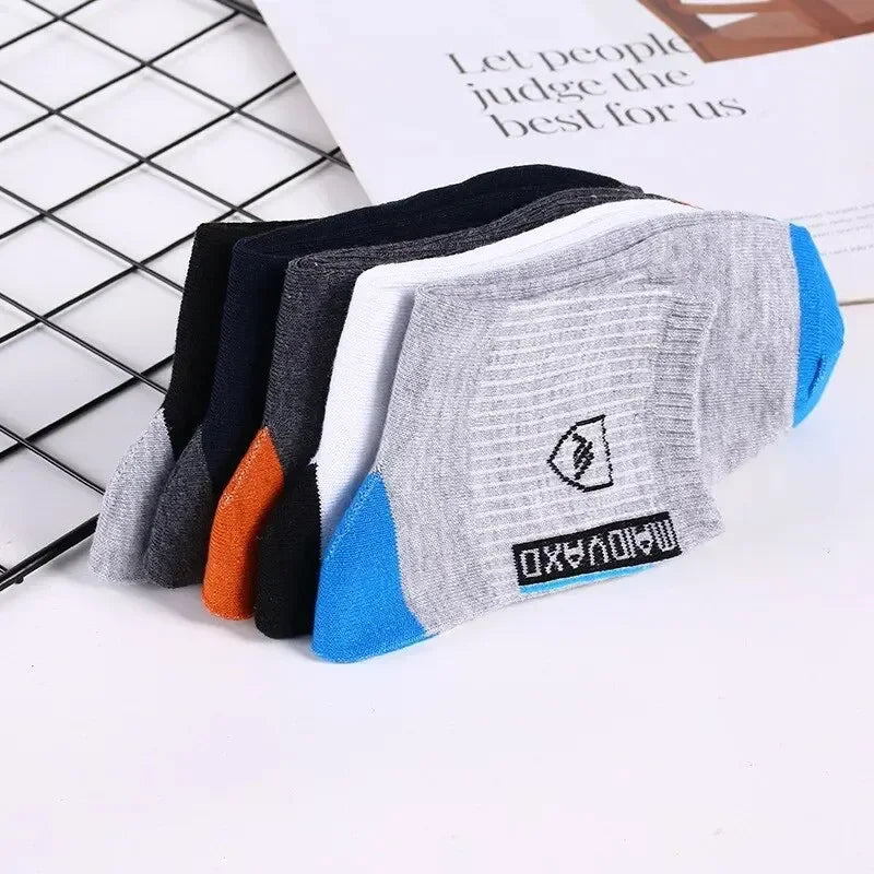 The socks you will wear every day.

• Cotton breathable - no sweaty feet
• Mid-calf length - perfect for work & sports
• Warm in winter, cool in summer
• 5 neutral colors - gray, black, navy, brown, beige

One size: US 6-12