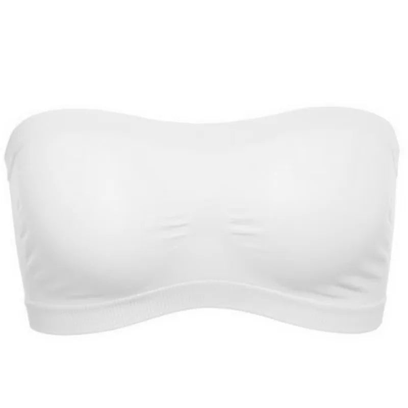 Women's Tube Top Strapless Bandeau Bra Underwear Women Bralette Seamless Strapless Tops Hollow Wrapped Chest Bras