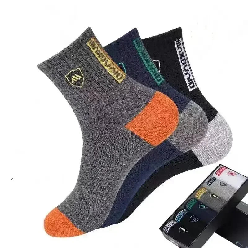 The socks you will wear every day.

• Cotton breathable - no sweaty feet
• Mid-calf length - perfect for work & sports
• Warm in winter, cool in summer
• 5 neutral colors - gray, black, navy, brown, beige

One size: US 6-12