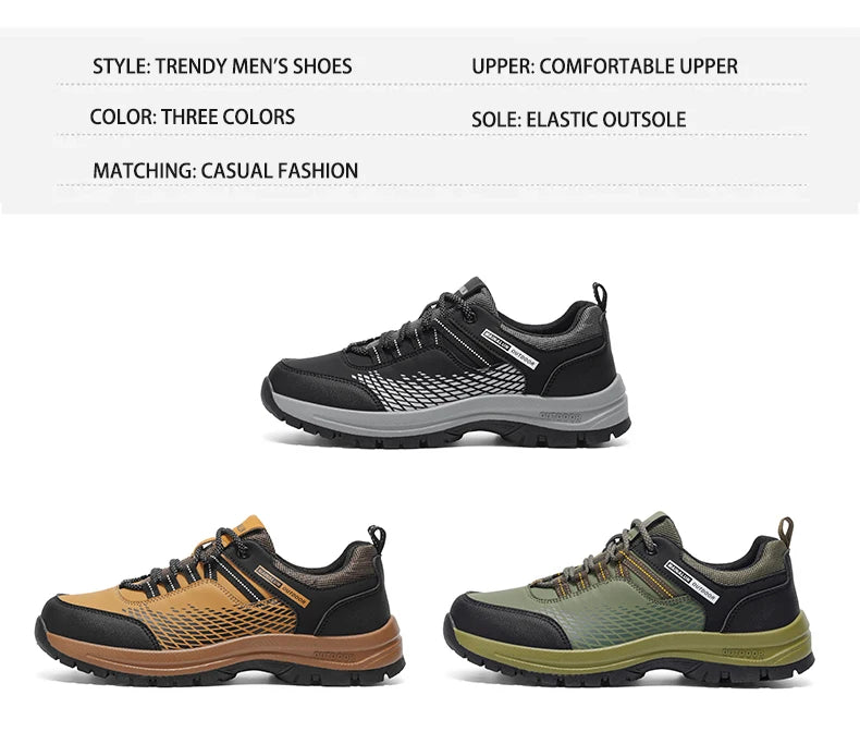 Men's Shoes Are Comfortable, Shock-Absorbing, anti Slip, Wear-Resistant, Breathable, and lightweight. They Are Suitable for Outd