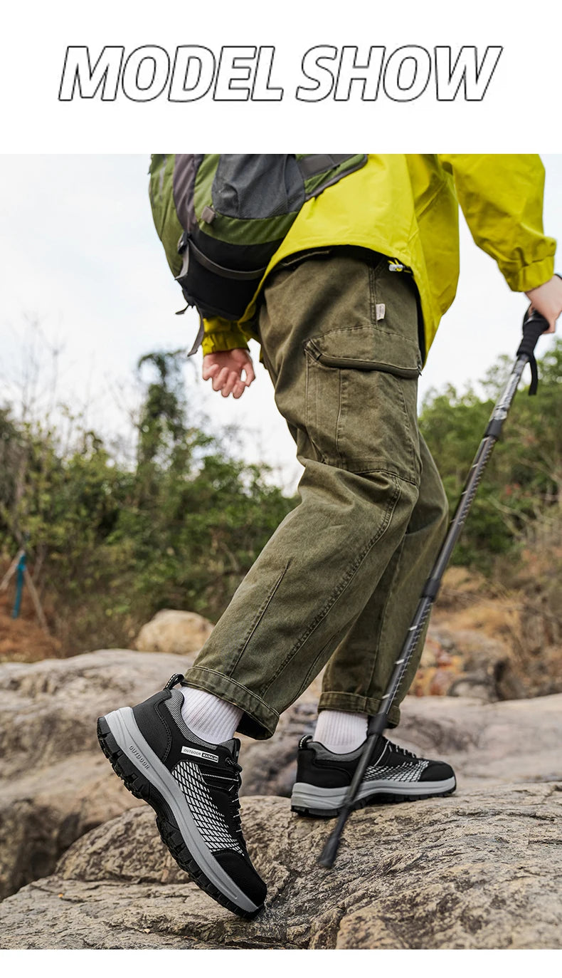 Men's Shoes Are Comfortable, Shock-Absorbing, anti Slip, Wear-Resistant, Breathable, and lightweight. They Are Suitable for Outd